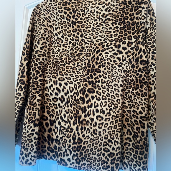 NWOT Never Worn Karen Kane Leopard Corduroy Blazer Petite Medium - Picture 14 of 15